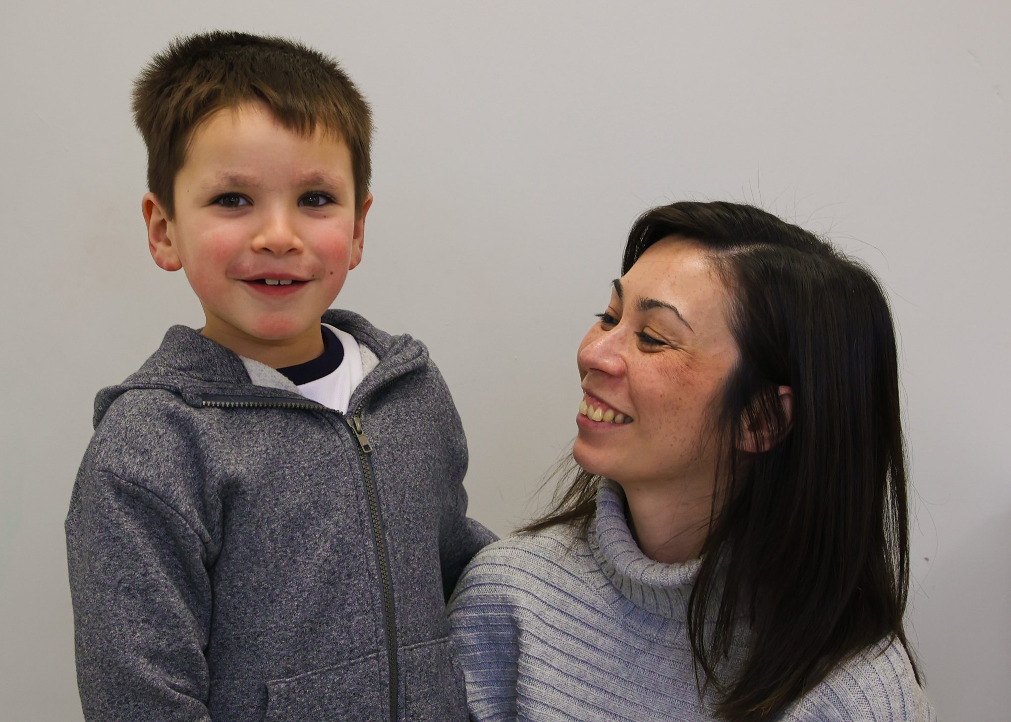 Oliver with his mum, Jenny